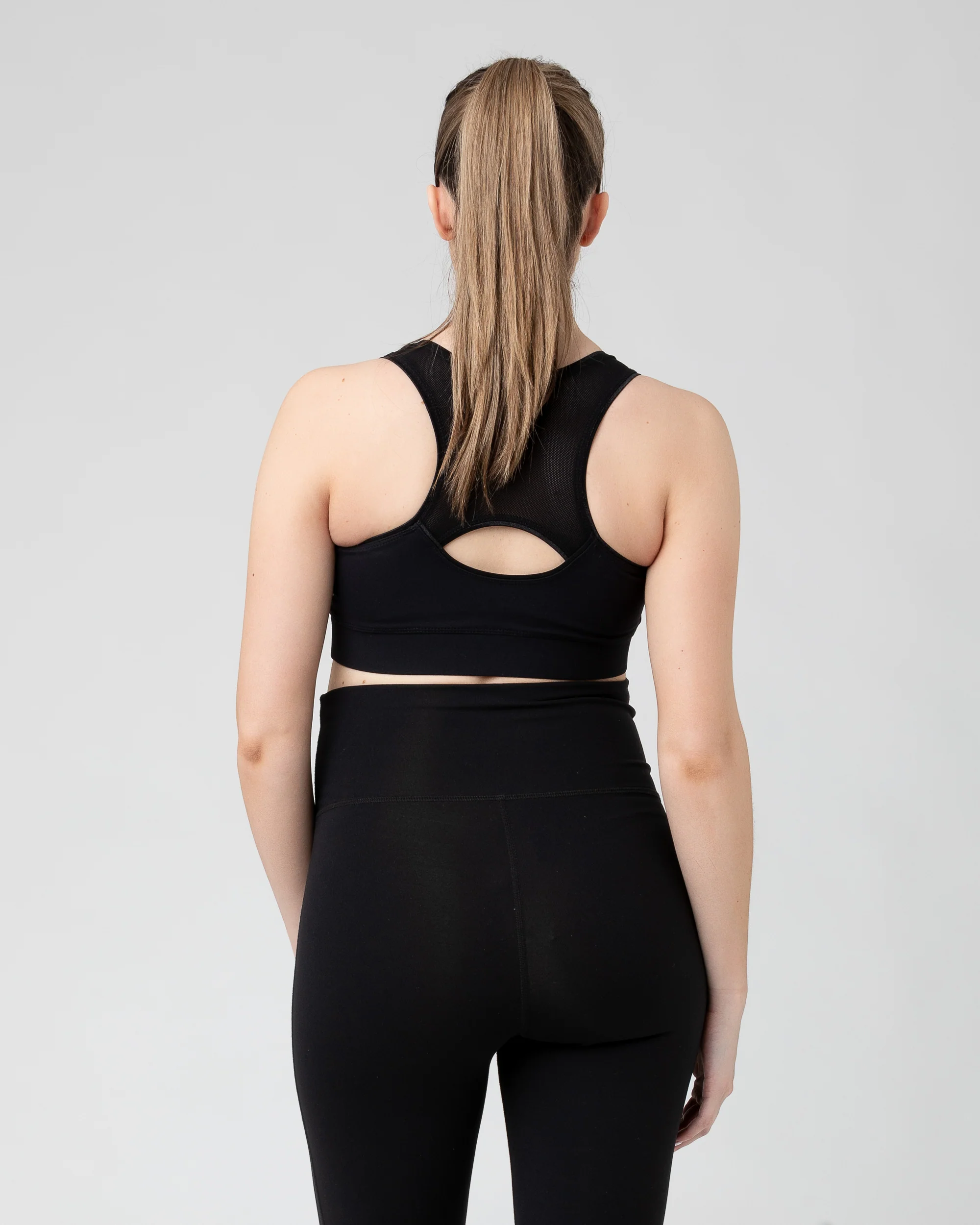 Active Nursing Crop Top Black - Image 3