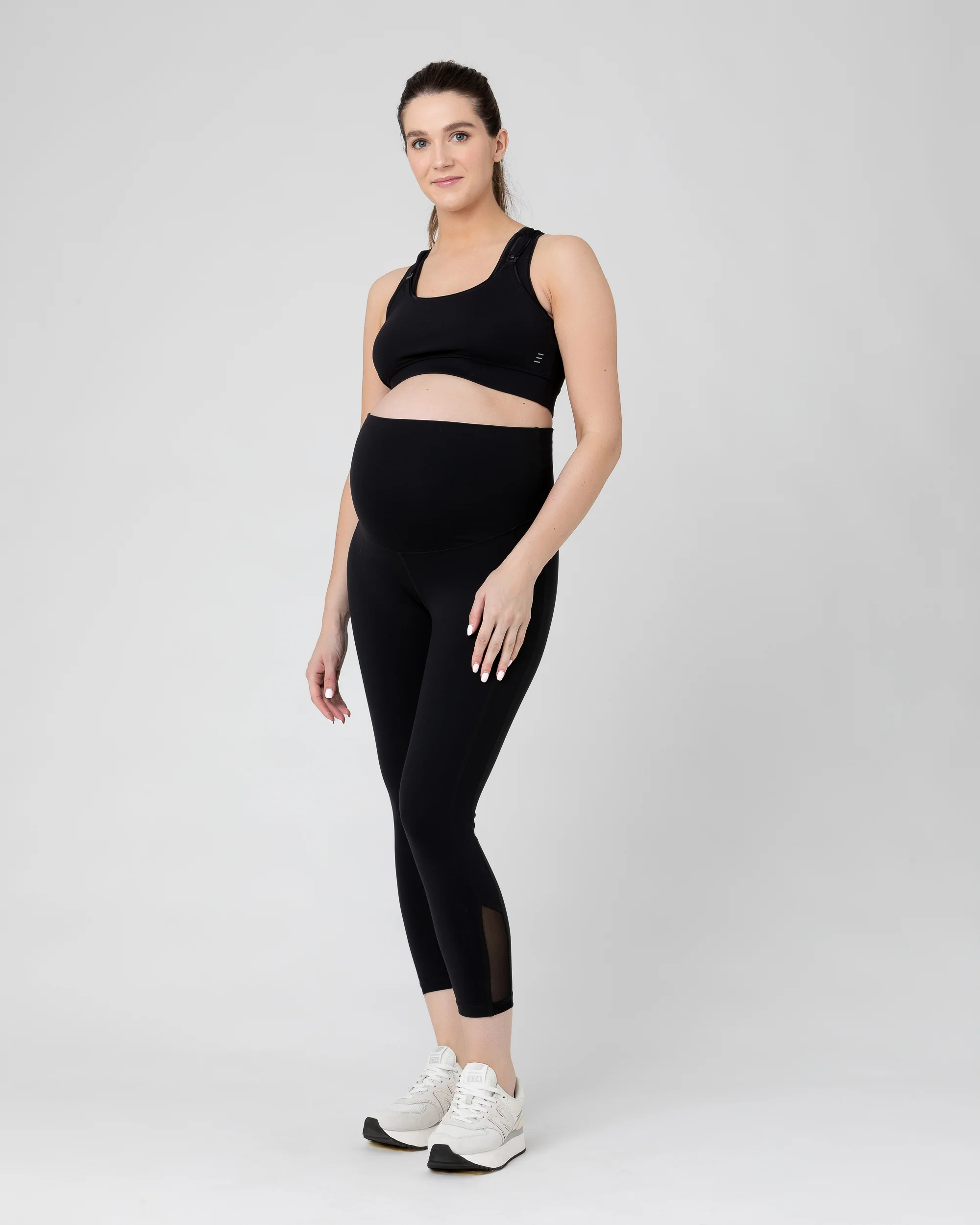 Active Nursing Crop Top Black - Image 5