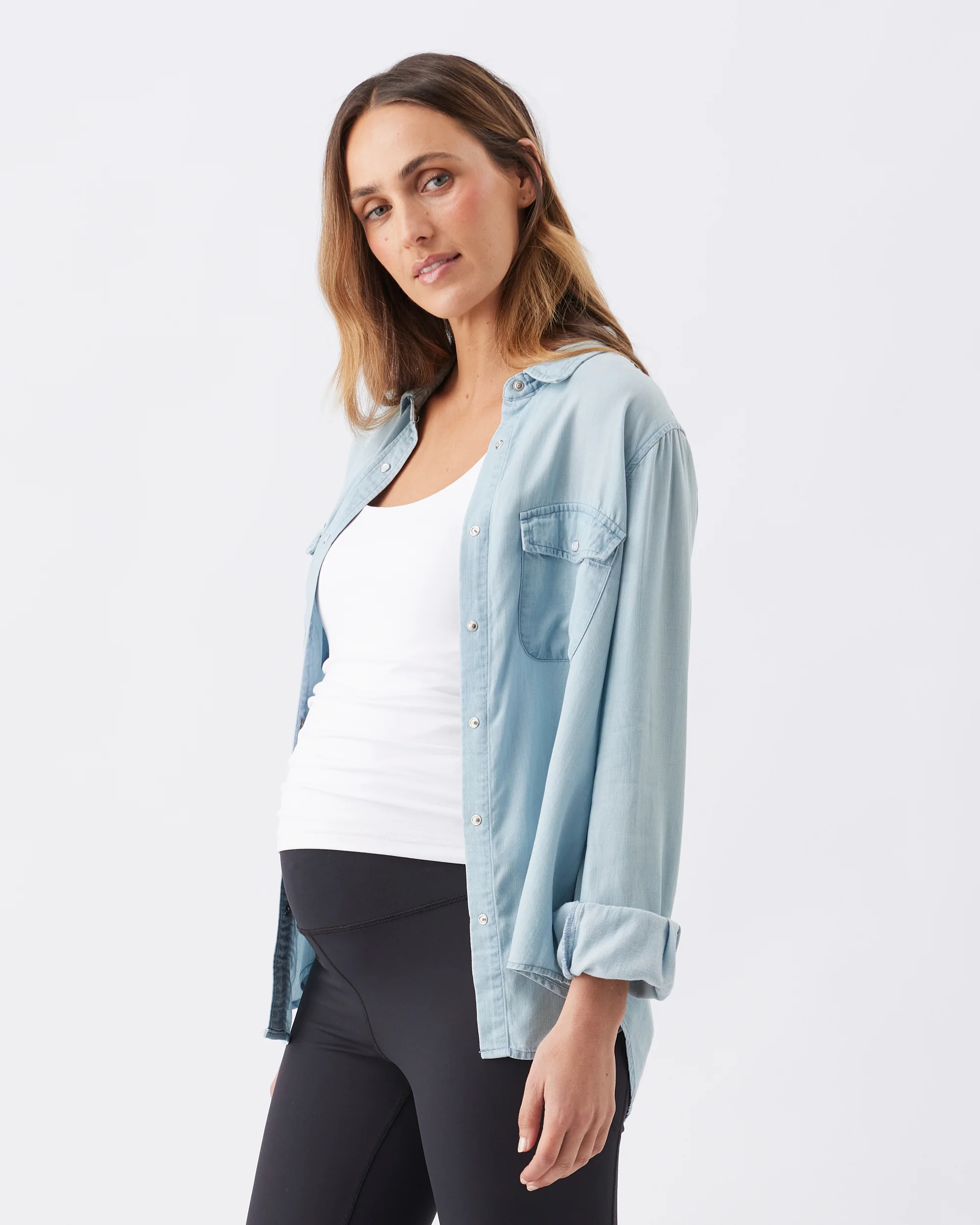 Bec Chambray Shirt Clean Fade - Image 3