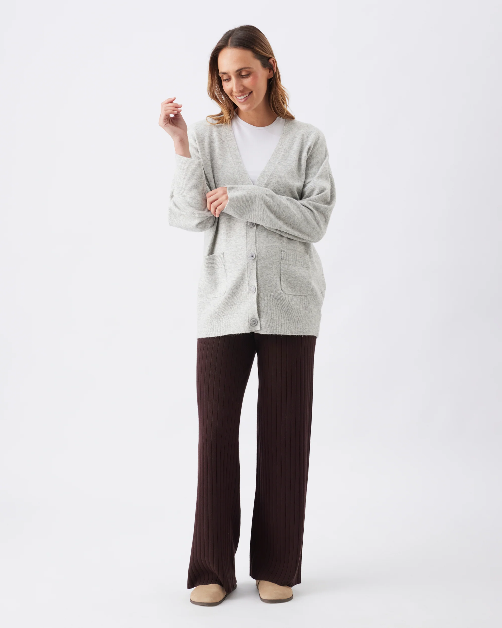 Grey Maternity Tops