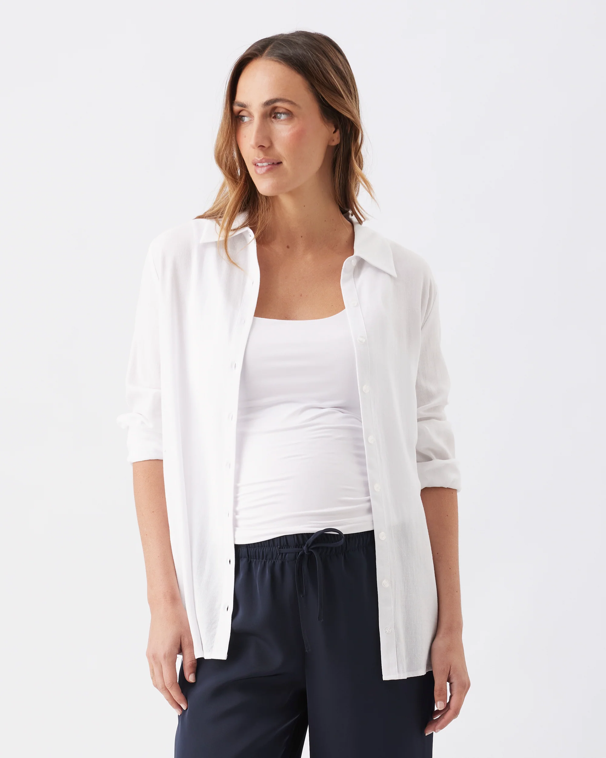 Clara Relaxed Shirt White - Image 3