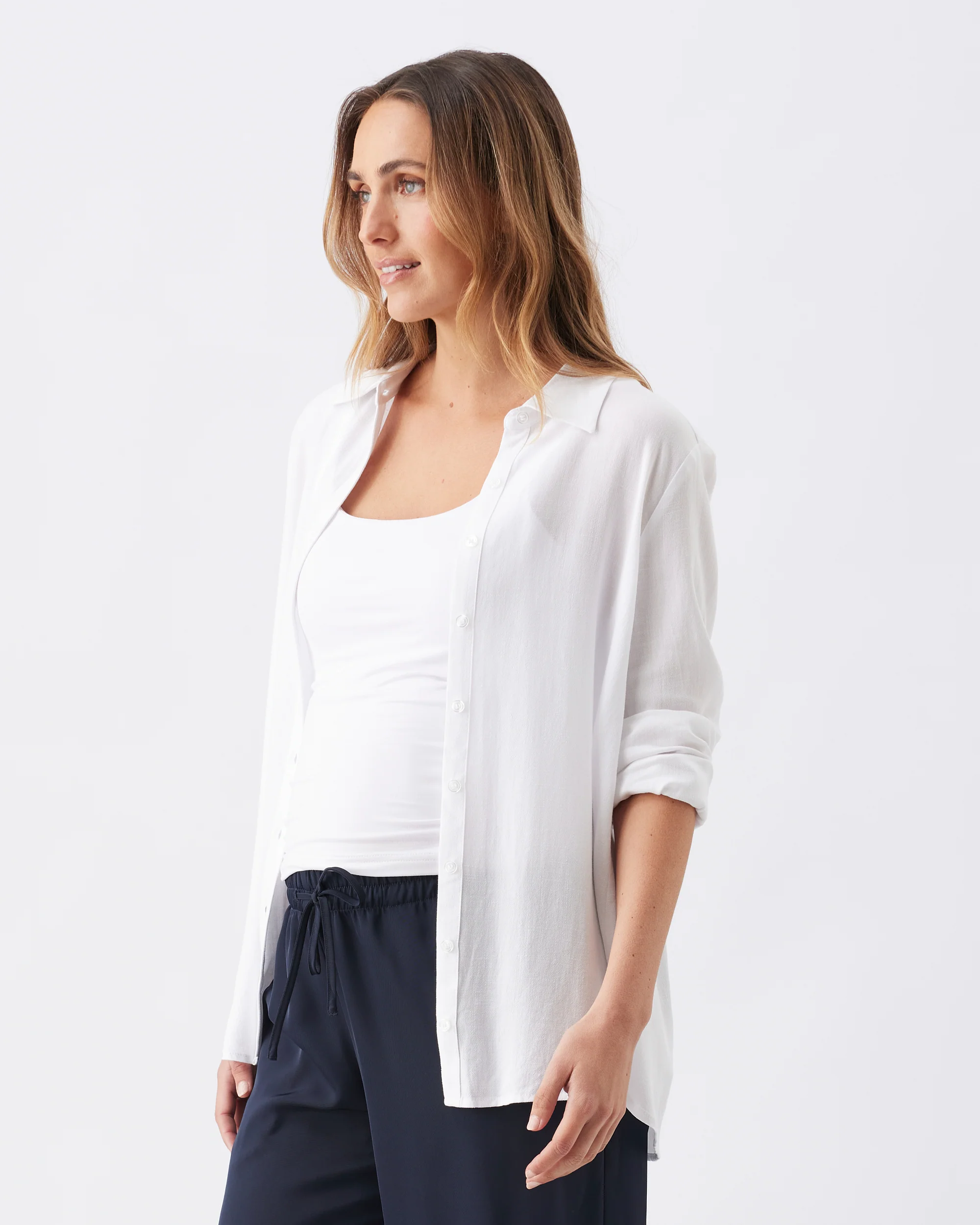 Clara Relaxed Shirt White - Image 4