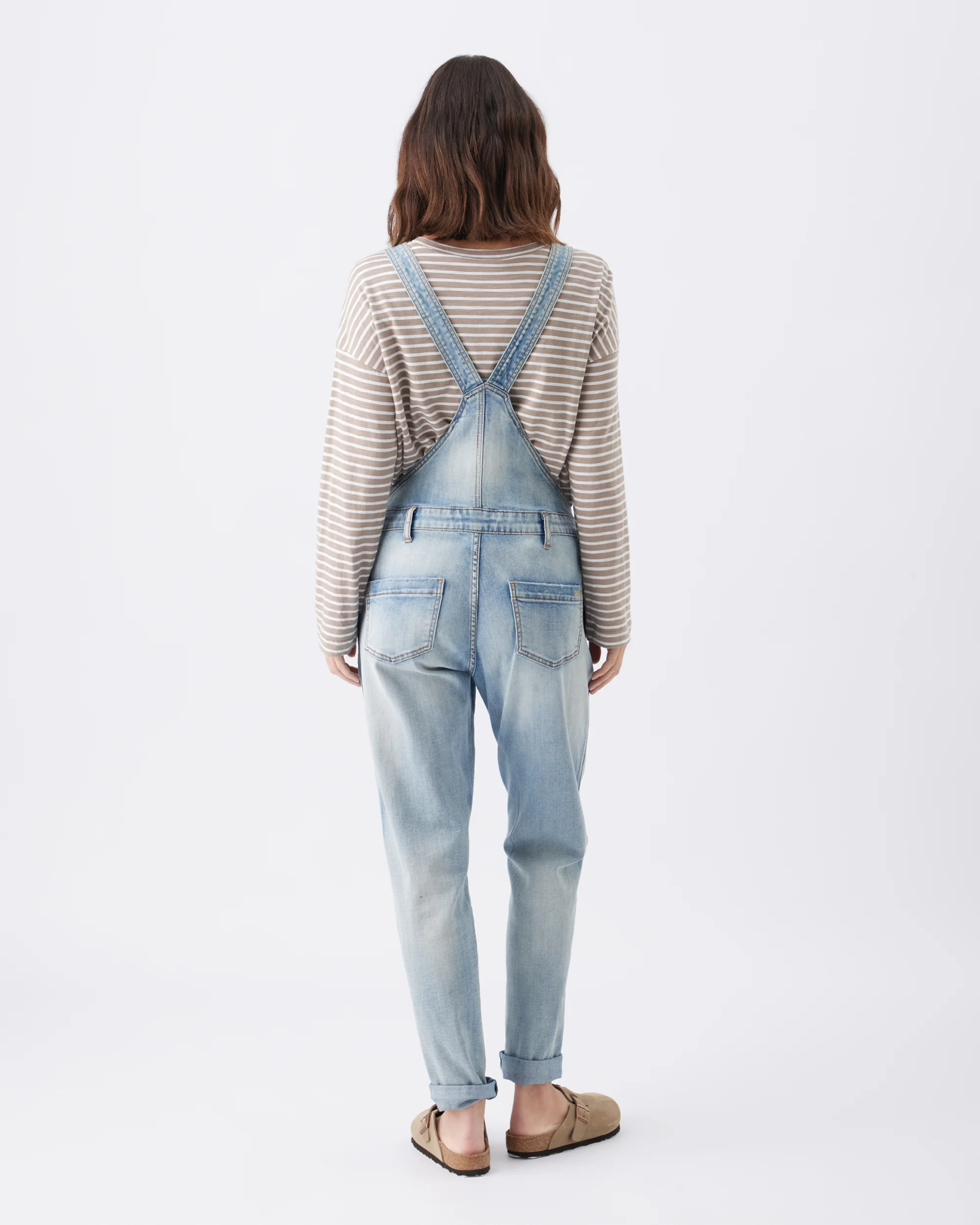 Denim Overalls Pale Blue - Image 5