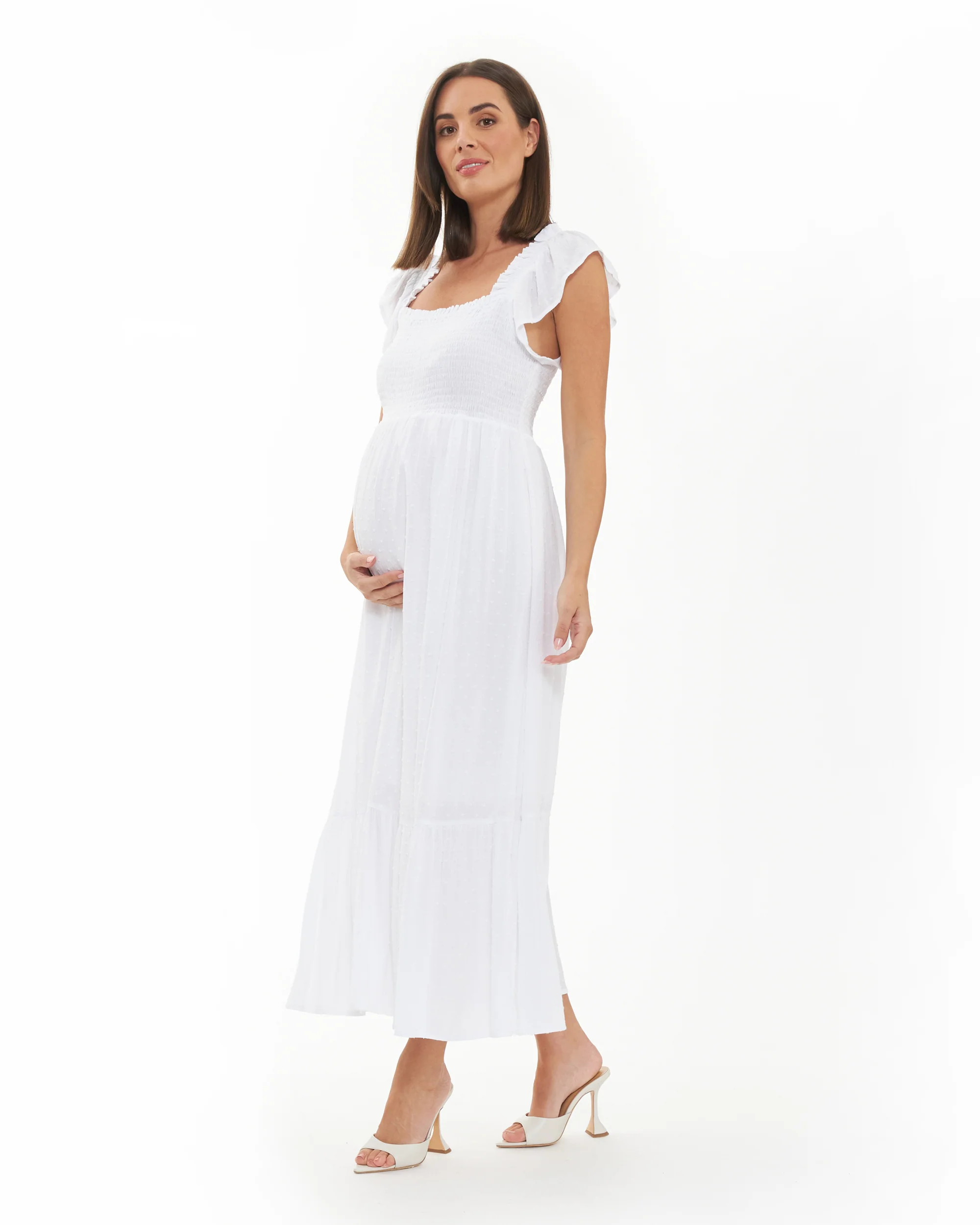 Hail Spot Dress White - Image 4