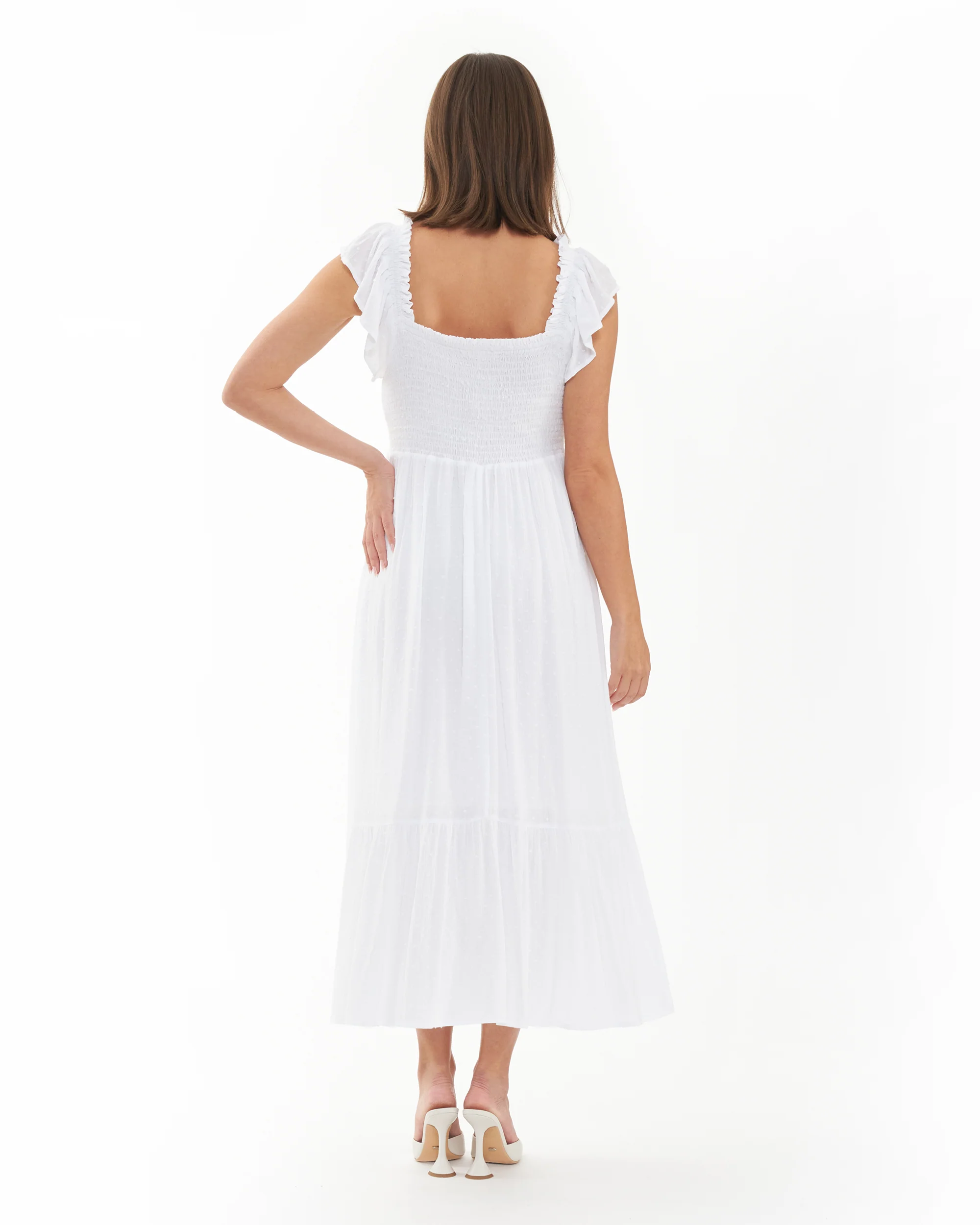 Hail Spot Dress White - Image 6