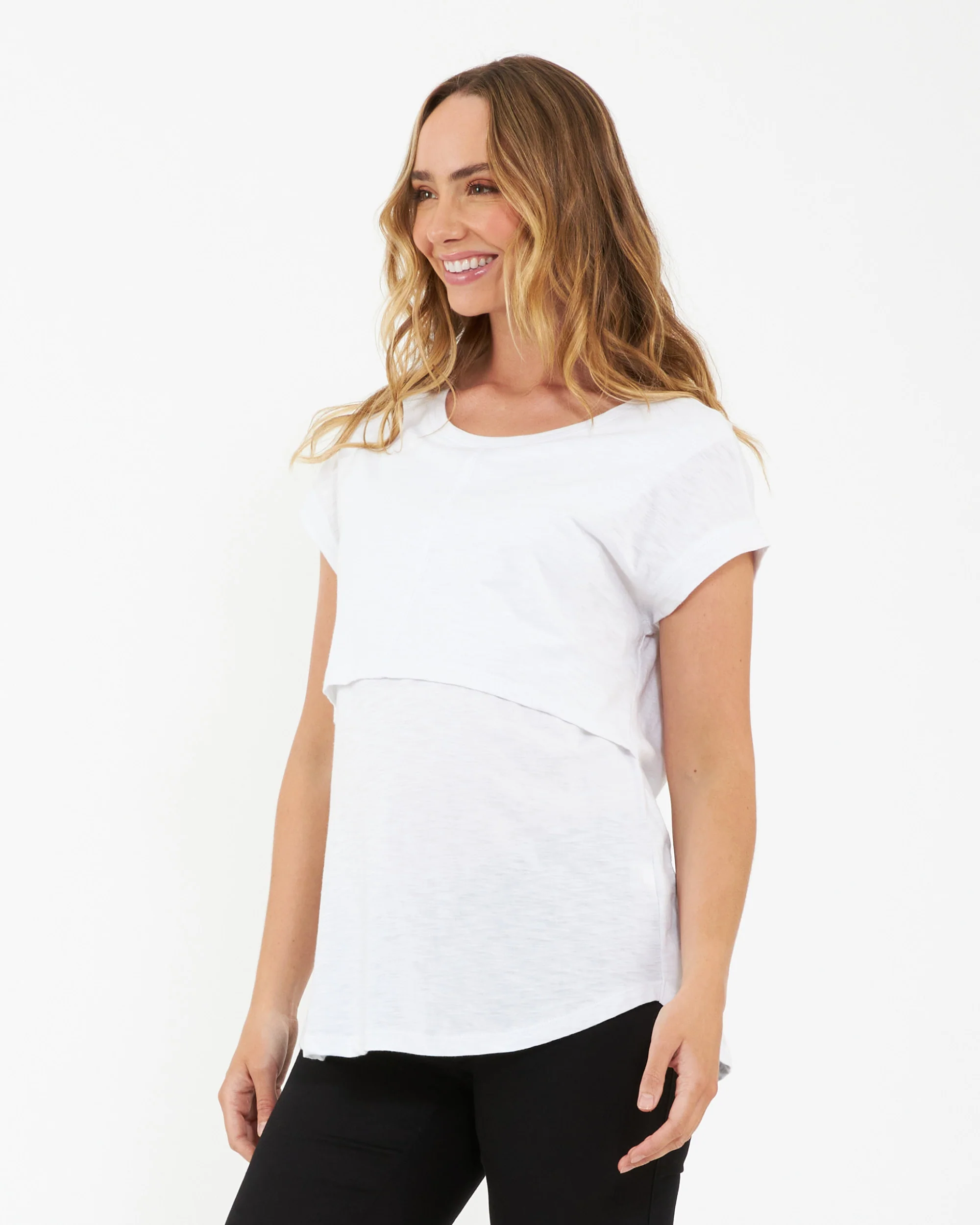 Richie Nursing Tee White - Image 3