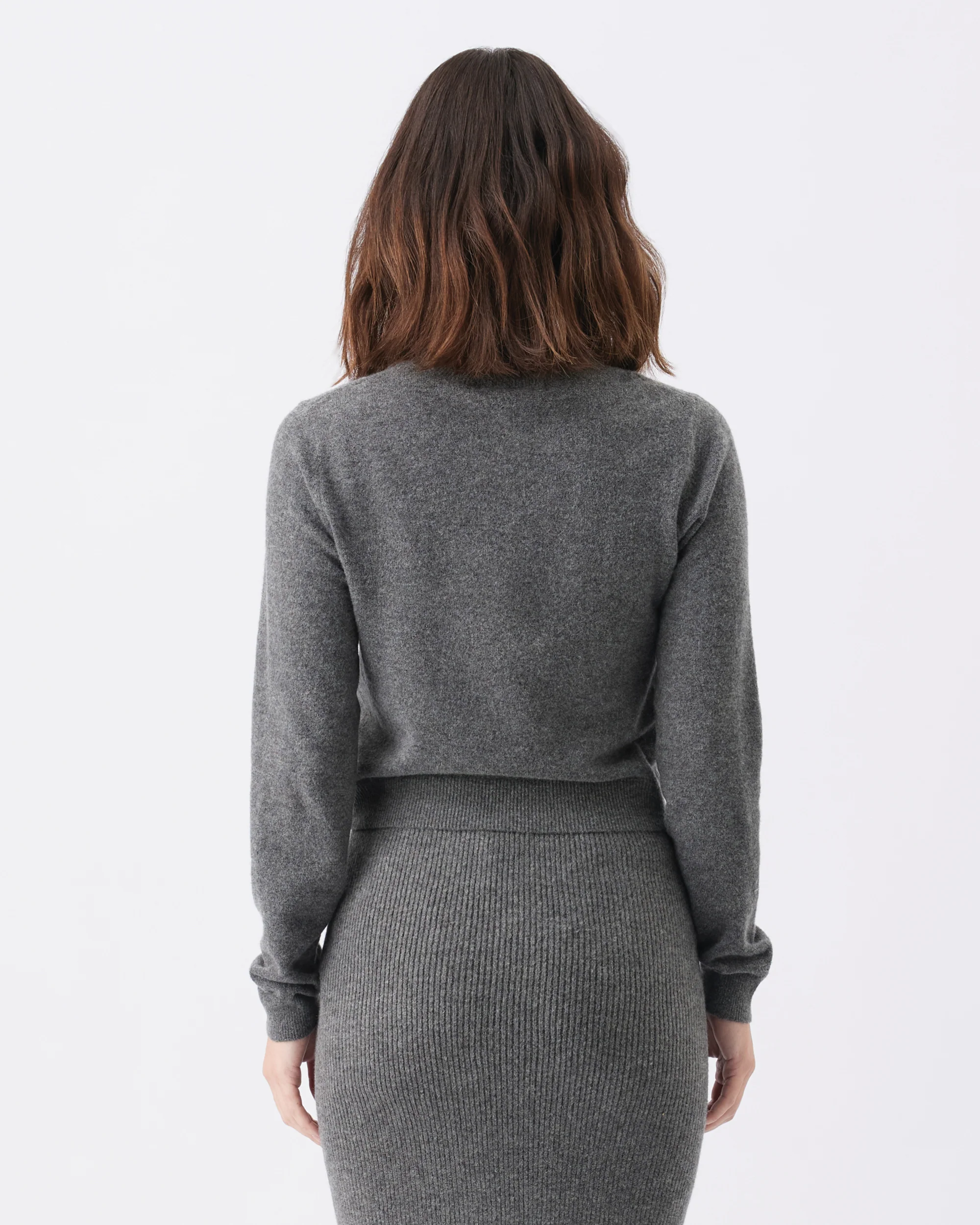 Sandy Detachable Nursing Knit  Charcoal Marle - Image 5