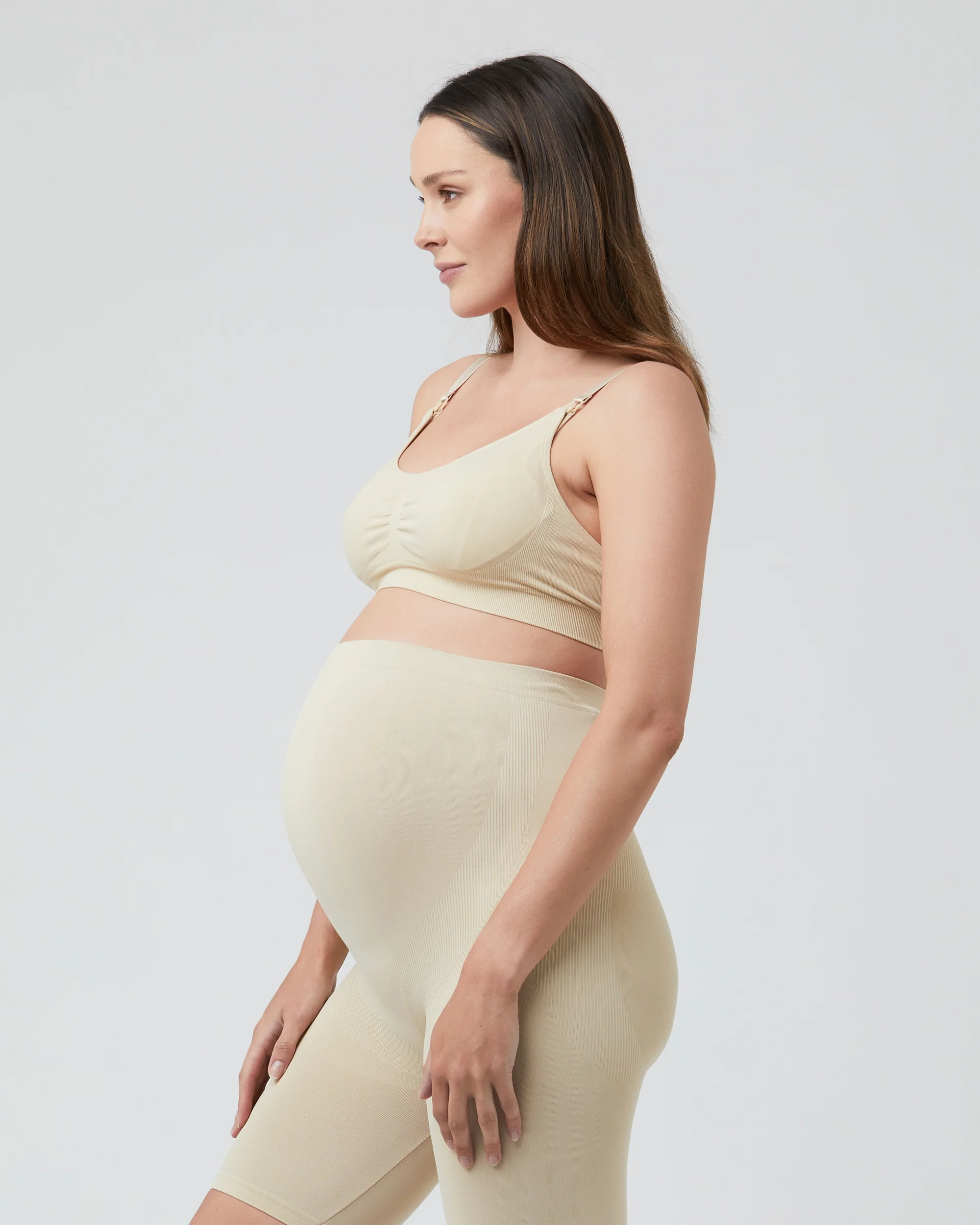 Seamless Nursing Bra Natural - Image 4