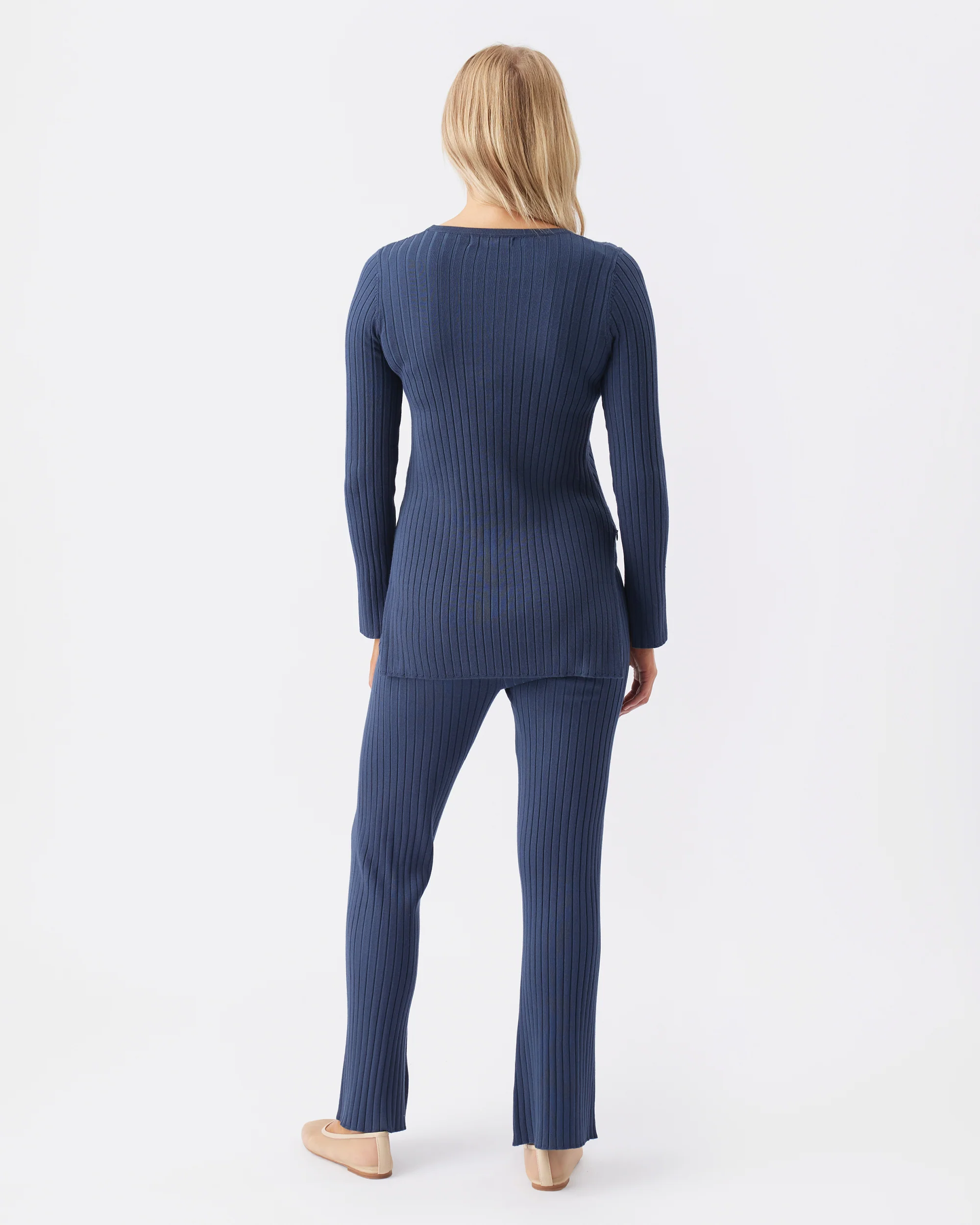 Stella Rib Nursing Knit French Navy - Image 6