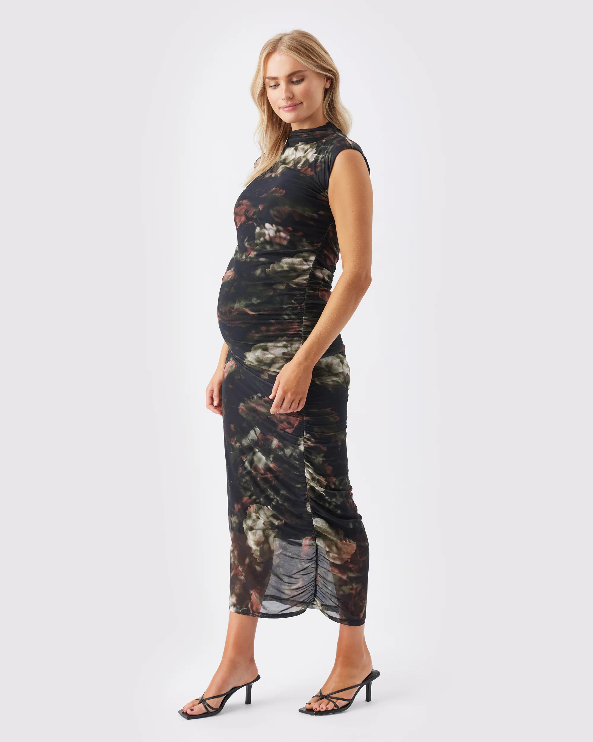 Vella Mesh Dress  Black - Image 3