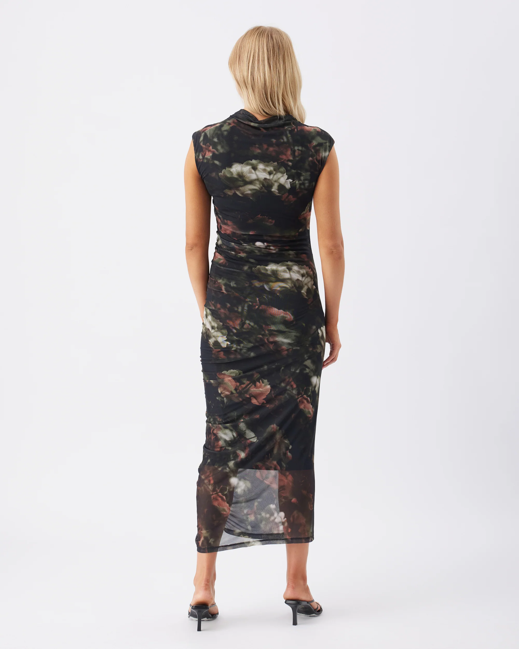 Vella Mesh Dress  Black - Image 4